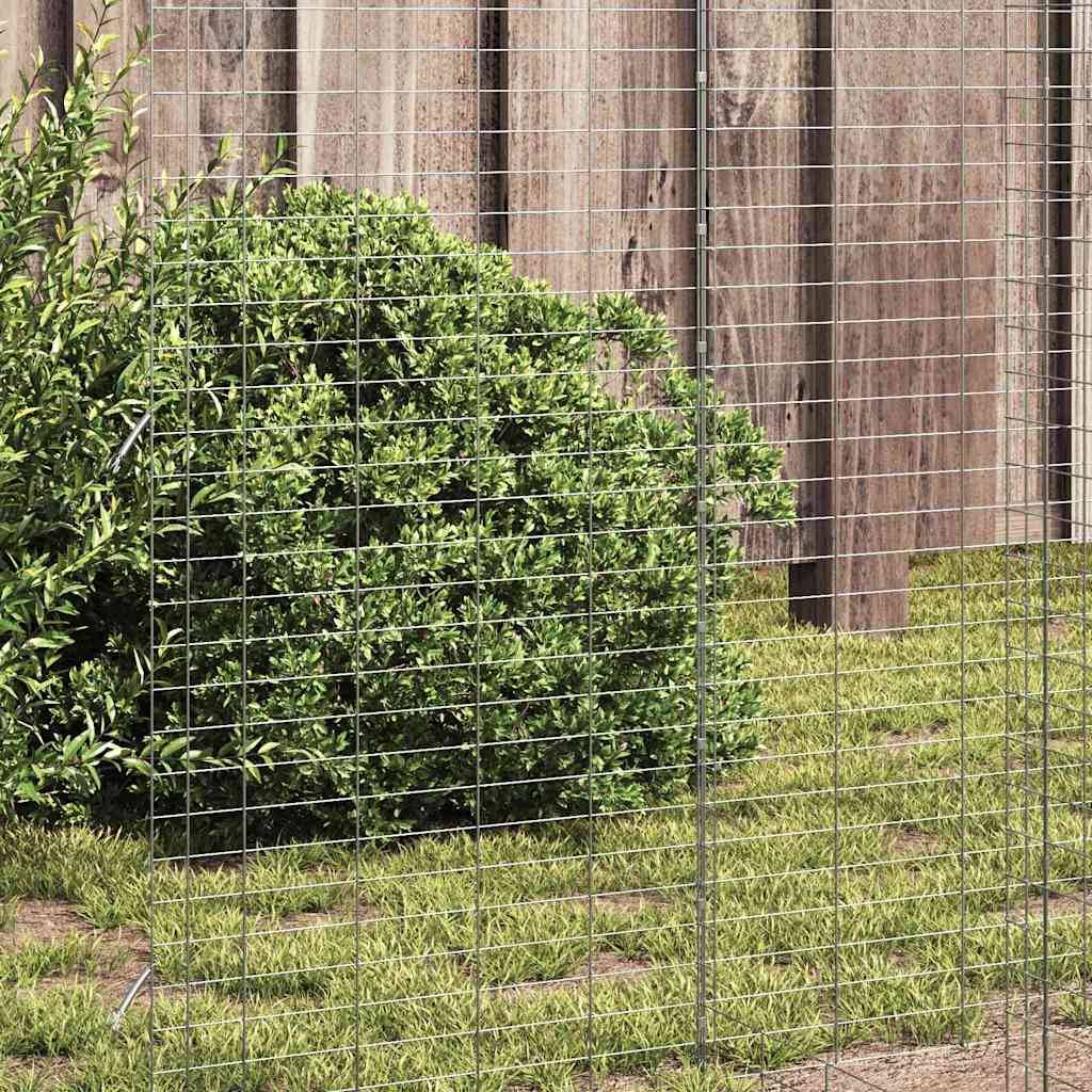 Vidaxl - Cage à poules 2 pcs Argenté 600 x 100 x 210 cm Acier galvanisé vidaXL 3394430 - Image 6