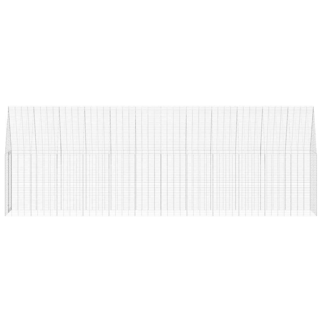 Vidaxl - Cage à poules 2 pcs Argenté 600 x 100 x 210 cm Acier galvanisé vidaXL 3394430 - Image 8
