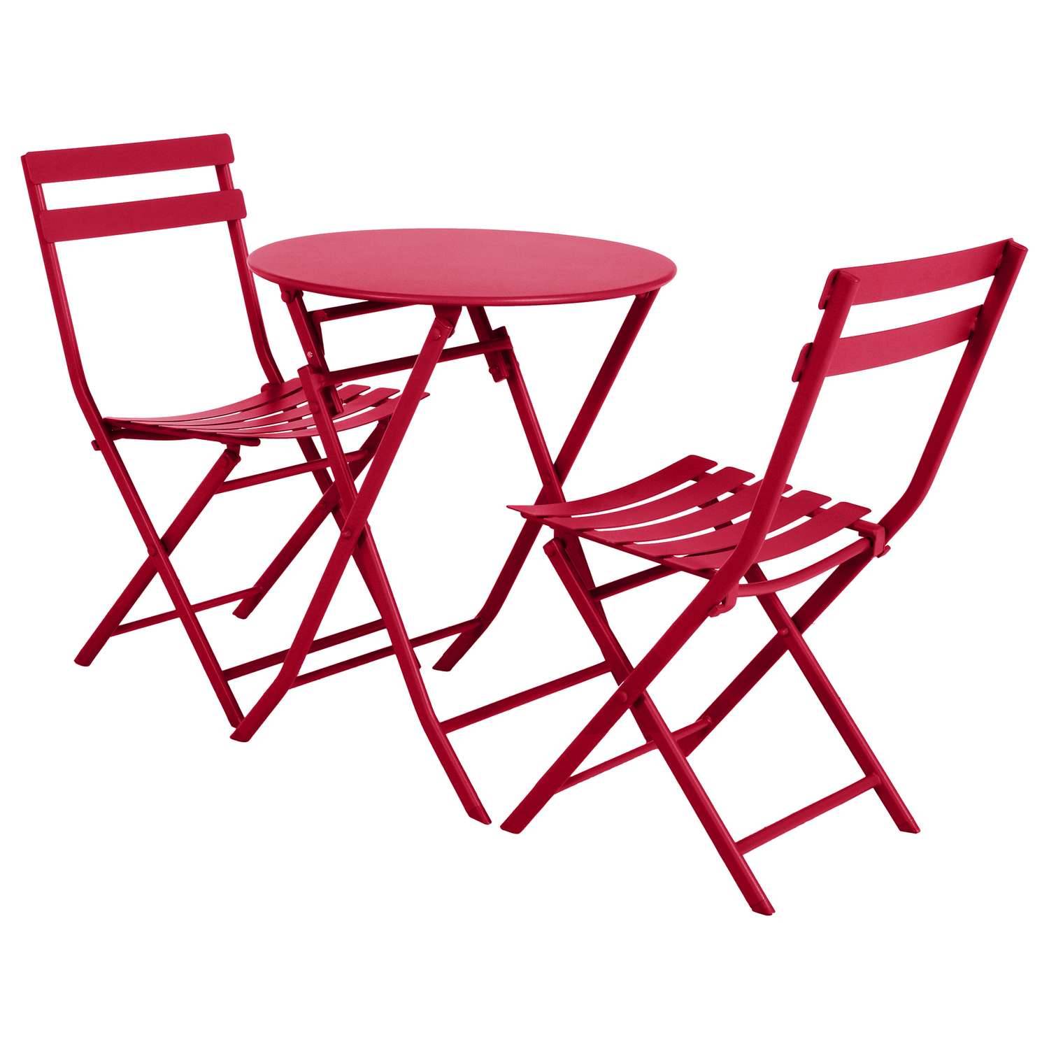Sans Marque - Lot de 4 Chaises pliantes en métal Greensboro - Toilinux - Image 4