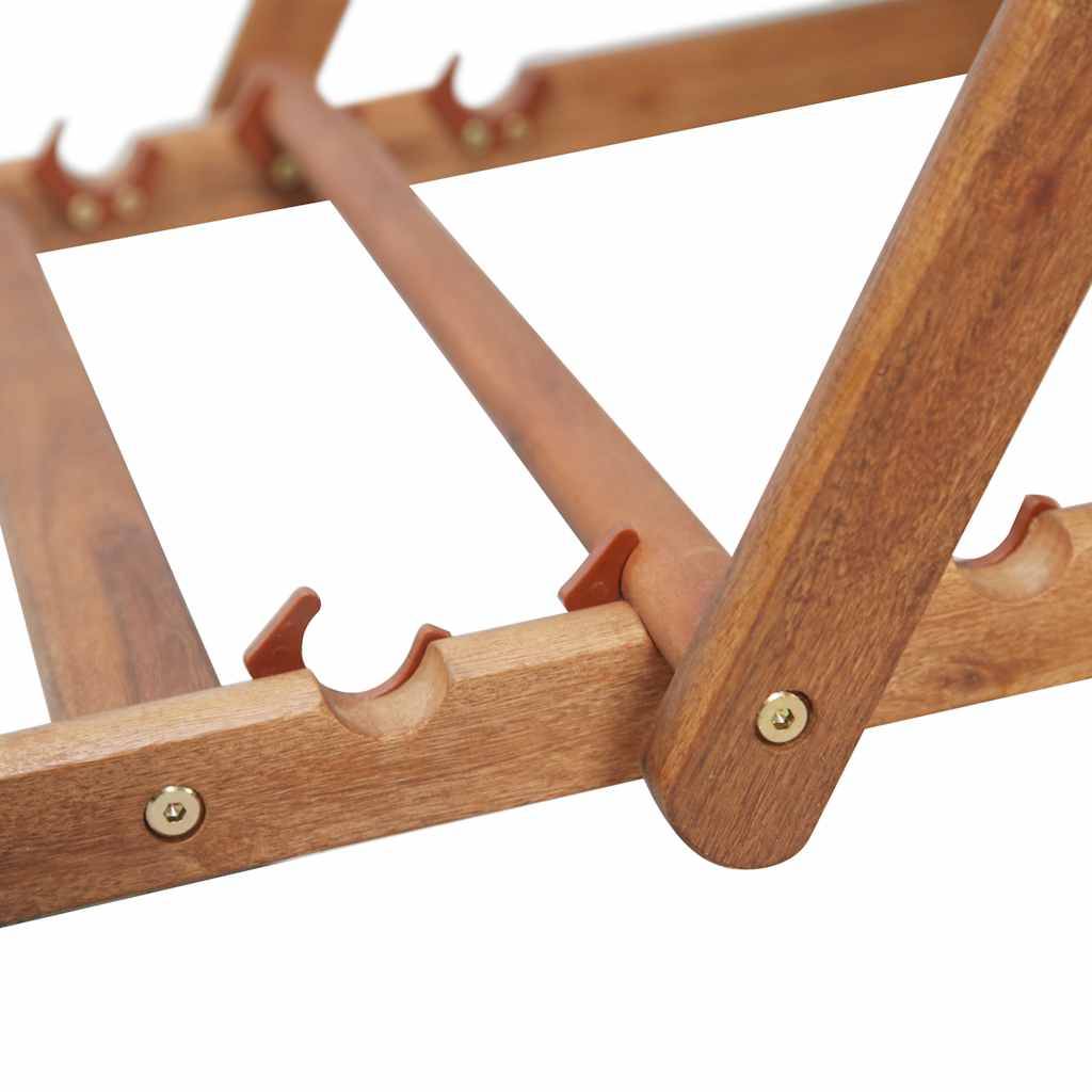 Vidaxl - Chaise pliante en tissu et structure en bois bleue vidaXL 43996 - Image 10