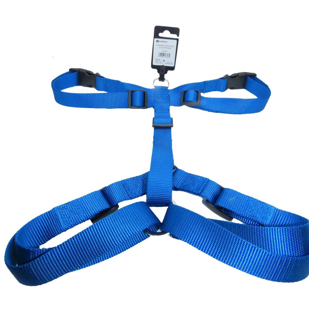 Harnais H Ziggi  XXL+ cou  de 70 -110 cm 25 MM  bleu pour chien. - Image 3