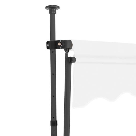 Store Banne de Terrasse Manuel avec Éclairage LED Solaire Protection Anti-UV Toile Polyester Crème 200 cm – ComfortXL Outdoor Living - Image 4