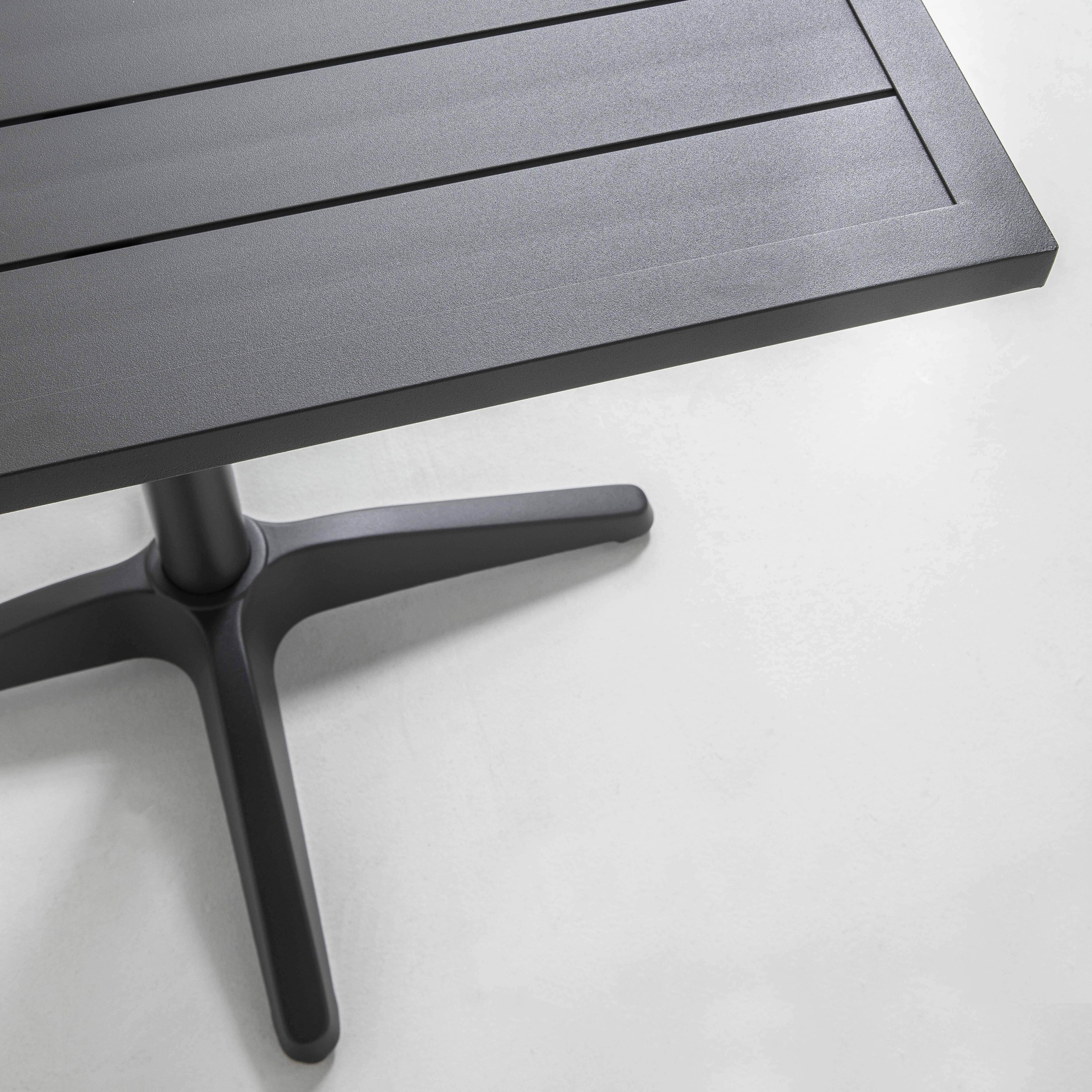 Oviala - Plateau de table carré Cardiff en aluminium noir 60 cm pour pied Klipo Cardiff - Oviala - Image 3