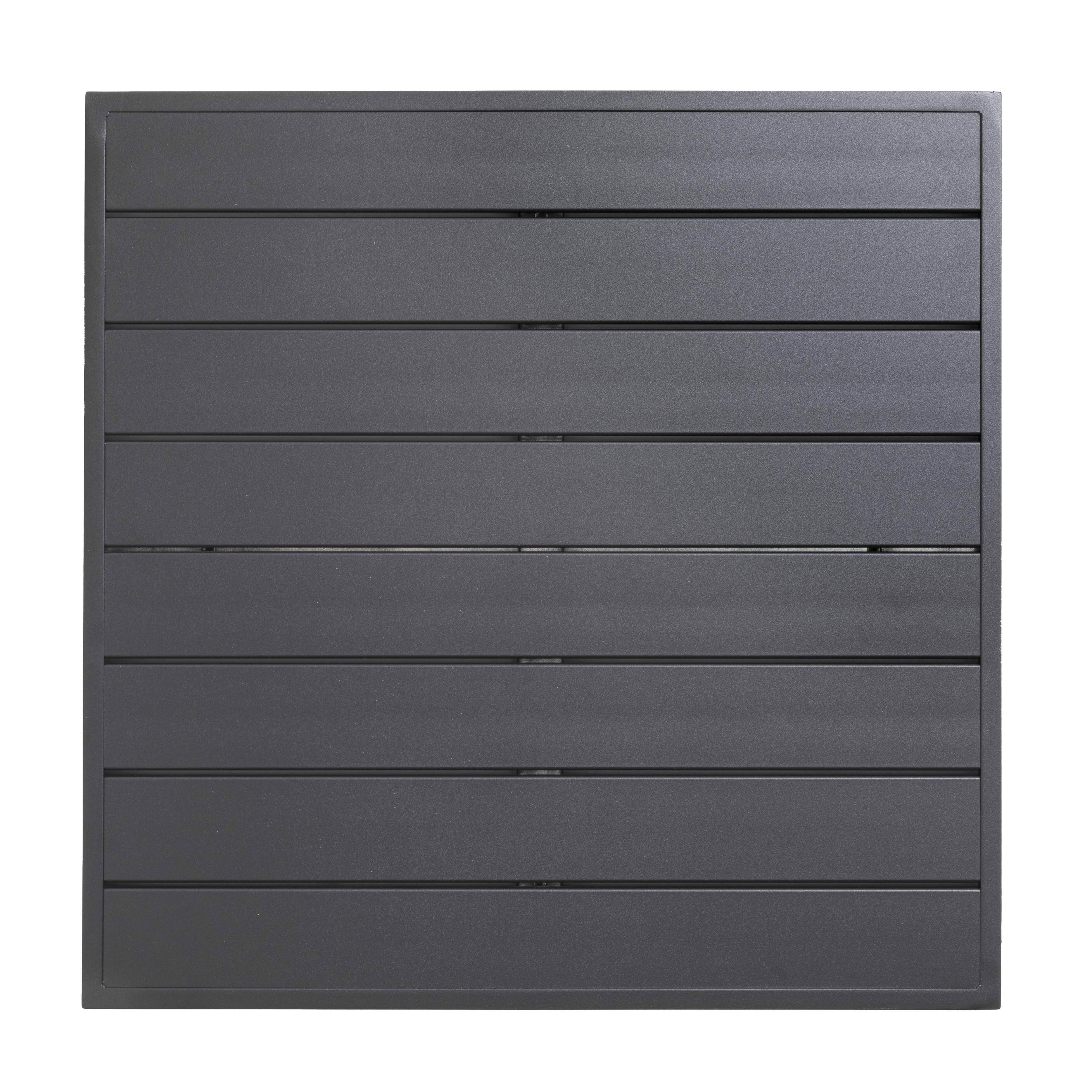 Oviala - Plateau de table carré Cardiff en aluminium noir 60 cm pour pied Klipo Cardiff - Oviala - Image 6