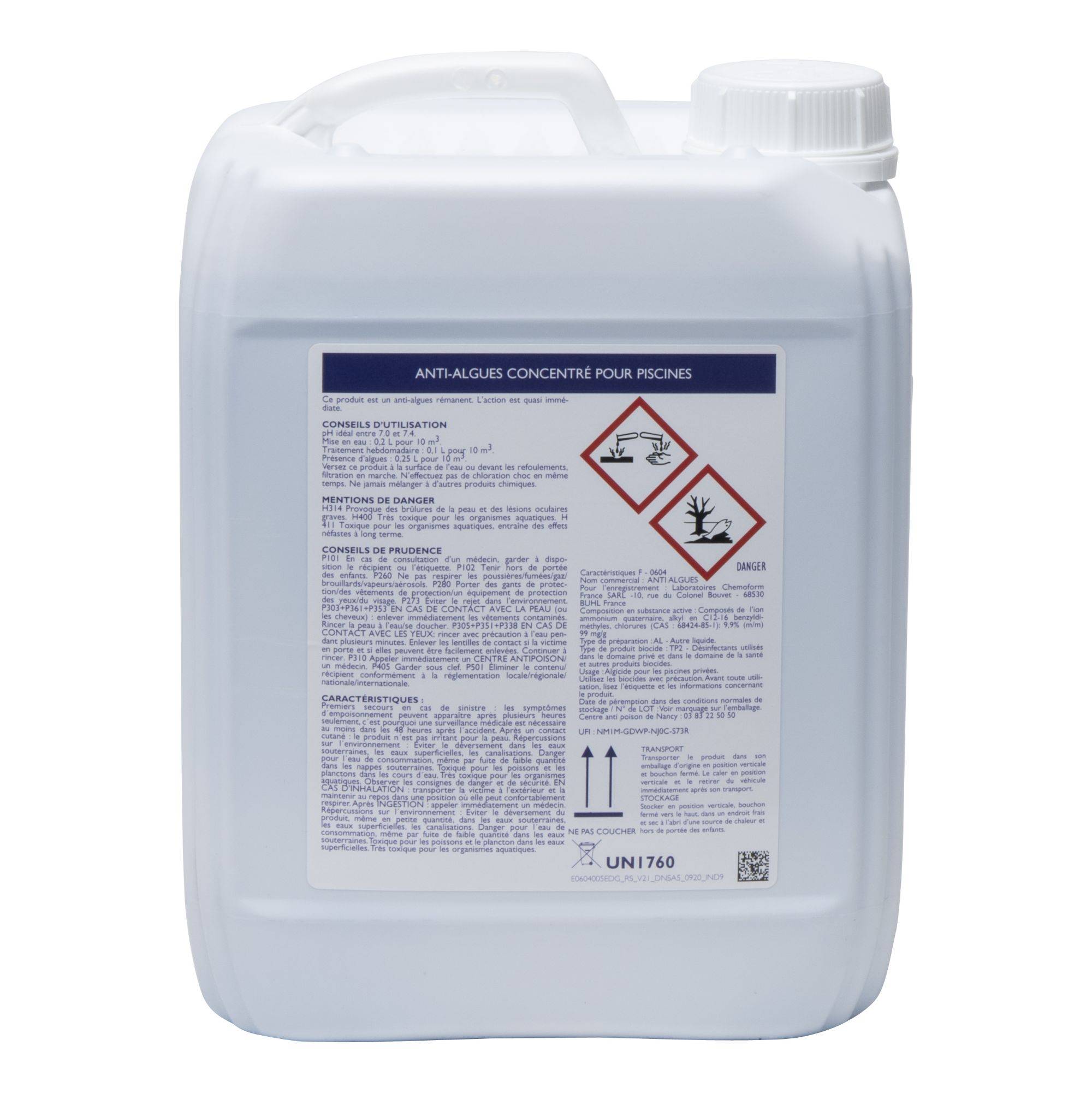Aqualux - Anti-algues curatif, bidon 5L, EDG - AQUALUX - 200065 - Image 3