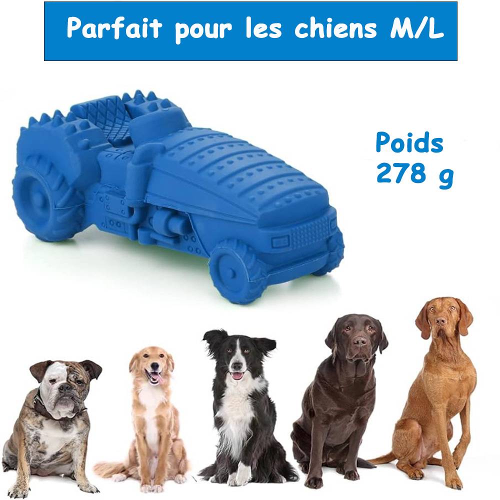 Petsation - Jouet bleu en latex à mâcher robuste et résistant pour moyens et grands chiens - Petsation - Image 5