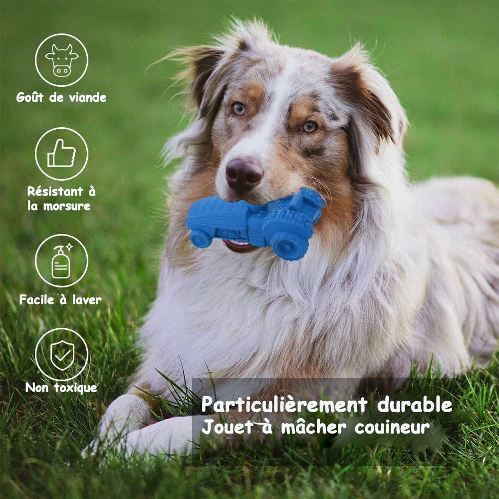 Petsation - Jouet bleu en latex à mâcher robuste et résistant pour moyens et grands chiens - Petsation - Image 3