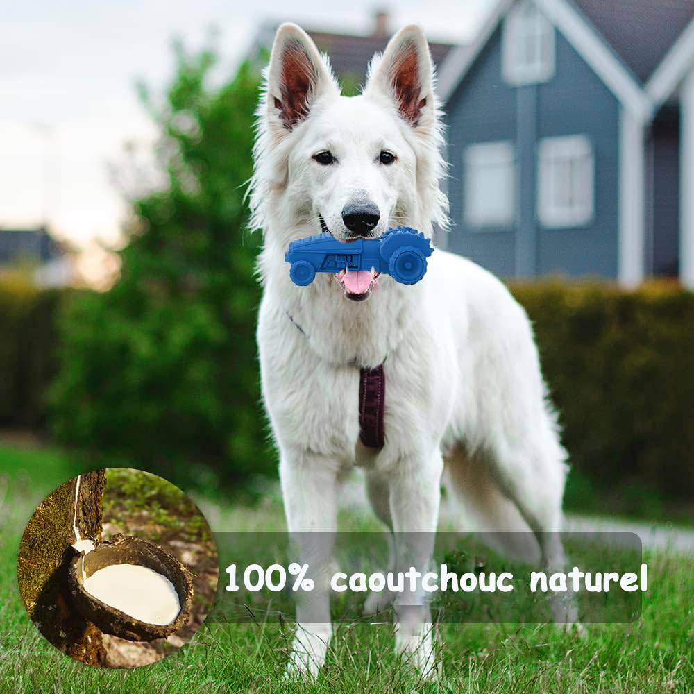 Petsation - Jouet bleu en latex à mâcher robuste et résistant pour moyens et grands chiens - Petsation - Image 2