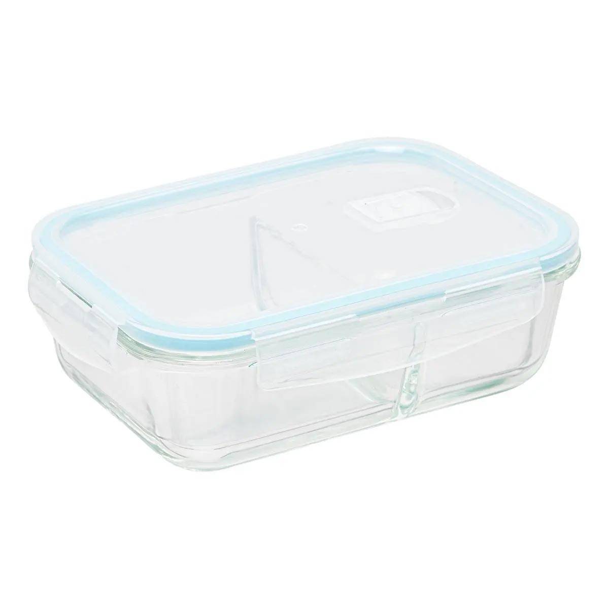 Boîte de Conservation Verre "Clipeat" 1,1L Bleu - Image 1