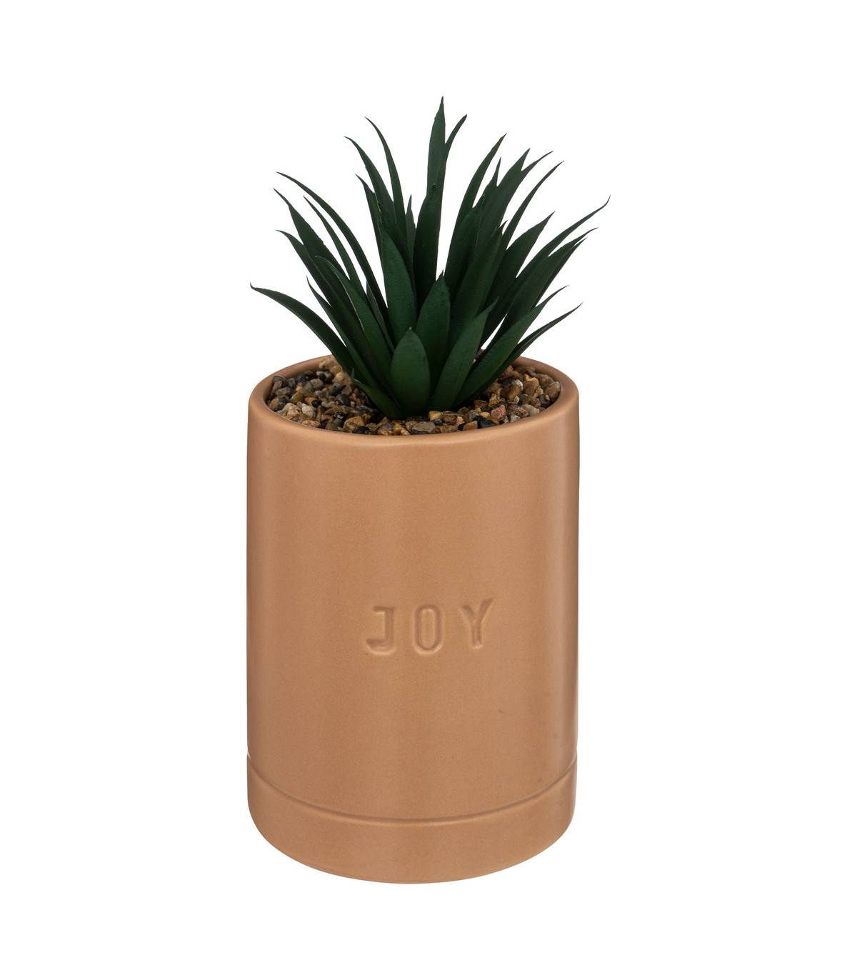 Plante artificielle pot en Céramique Ambre H 20 cm - Image 1