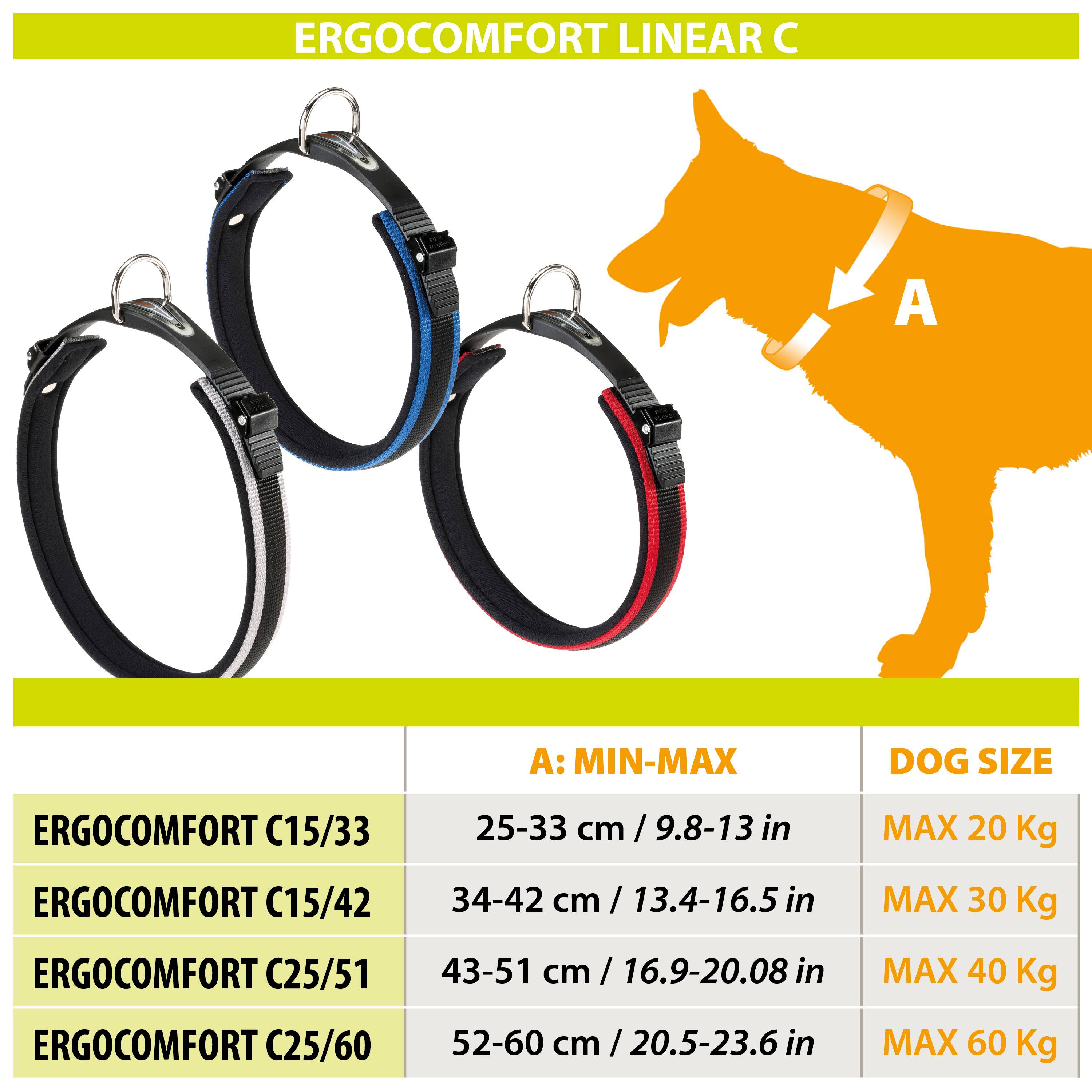 Ferplast - Ferplast Collier Chien ERGOCOMFORT C15/33 Collier pour chien de taille moyenne, fermeture avec micro-ajustement, rembourrage doux, dégagement rapide, - Image 2