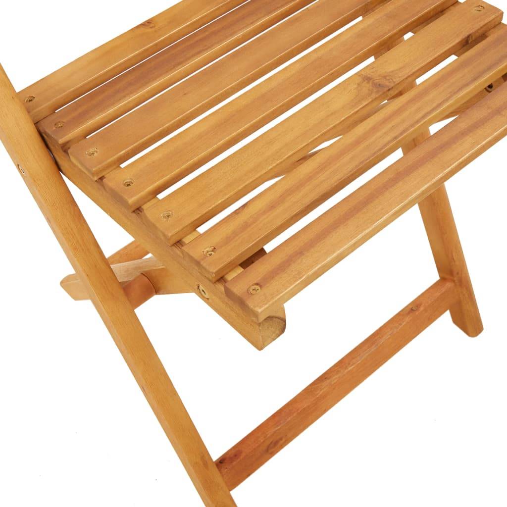 Maison Chic - Lot de 6 Chaise pliante de jardin - Chaises d'extérieur - Chaises de jardin pliables vert tissu et bois massif-JU12494 - Image 7
