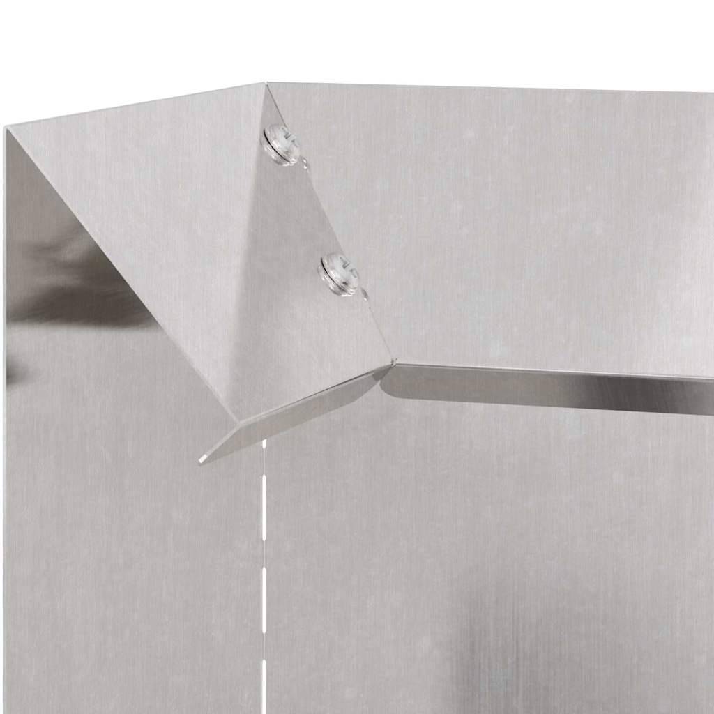 Clôture à escargots acier inoxydable barrière jardin potager protection 10x25cm argent - ComfortXL Outdoor Living - Image 7