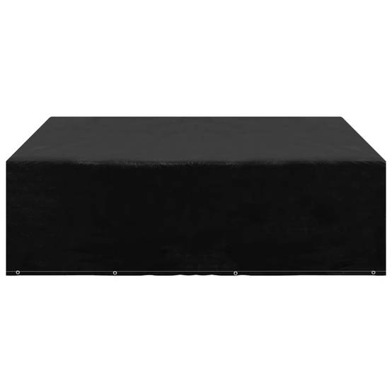 Lot de 2 Bâches de Protection Carrées PE Étanche Anti-UV pour Salon de Jardin Extérieur Noir 250x250x70cm – ComfortXL Outdoor Living - Image 3