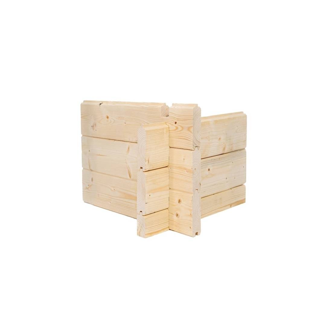Altanka - Abri de jardin en bois - 18m2 - 5.79x3m - Ep. 28mm - Couleur: naturel - DOM764 - ALTANKA - Image 4