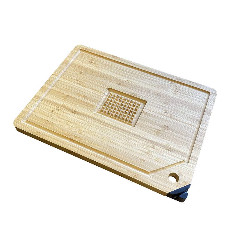 Planche à découper en bois avec aiguiseur de couteaux intégré - Image 2