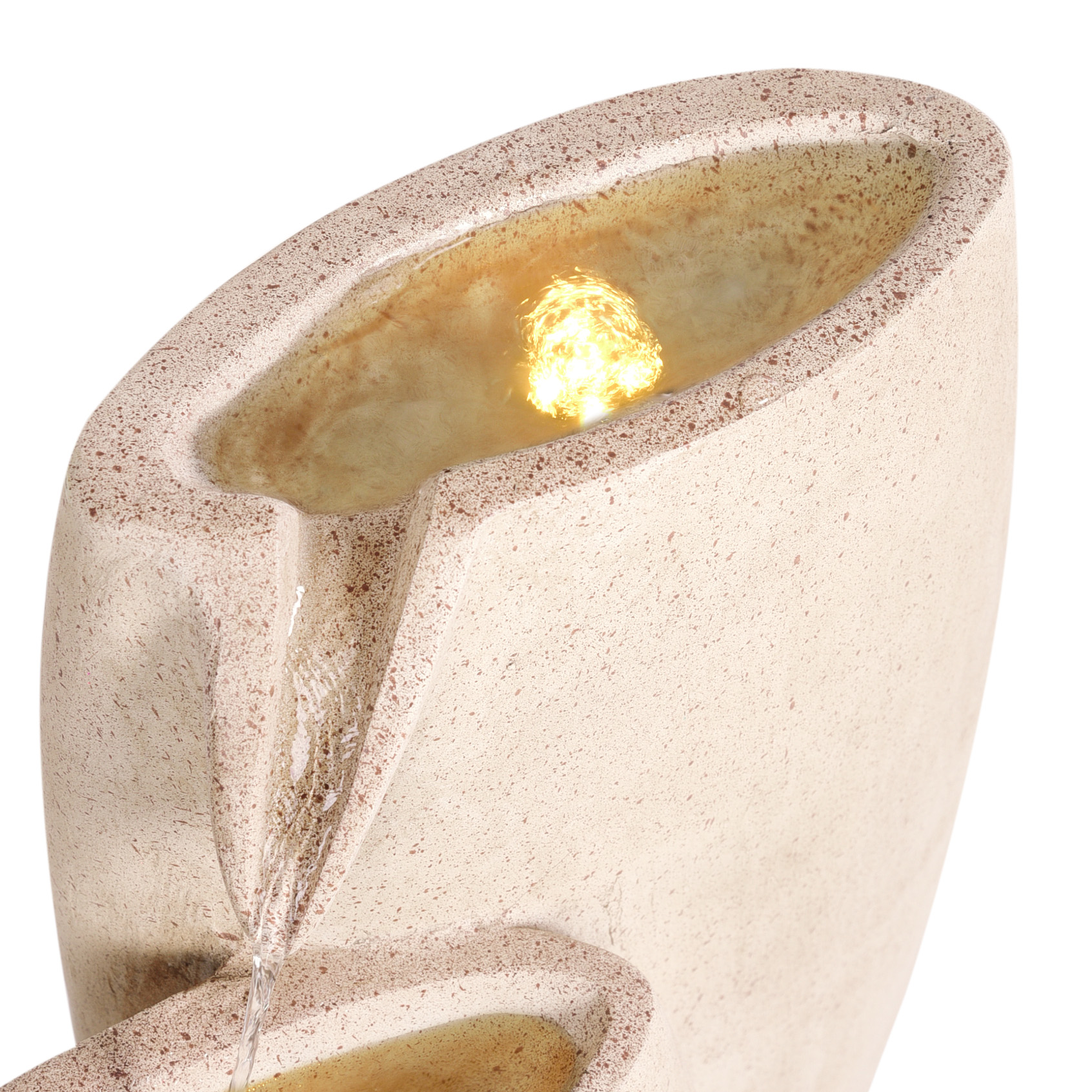 Fontaine décorative Résine Beige ARKLE - Beliani - Image 7