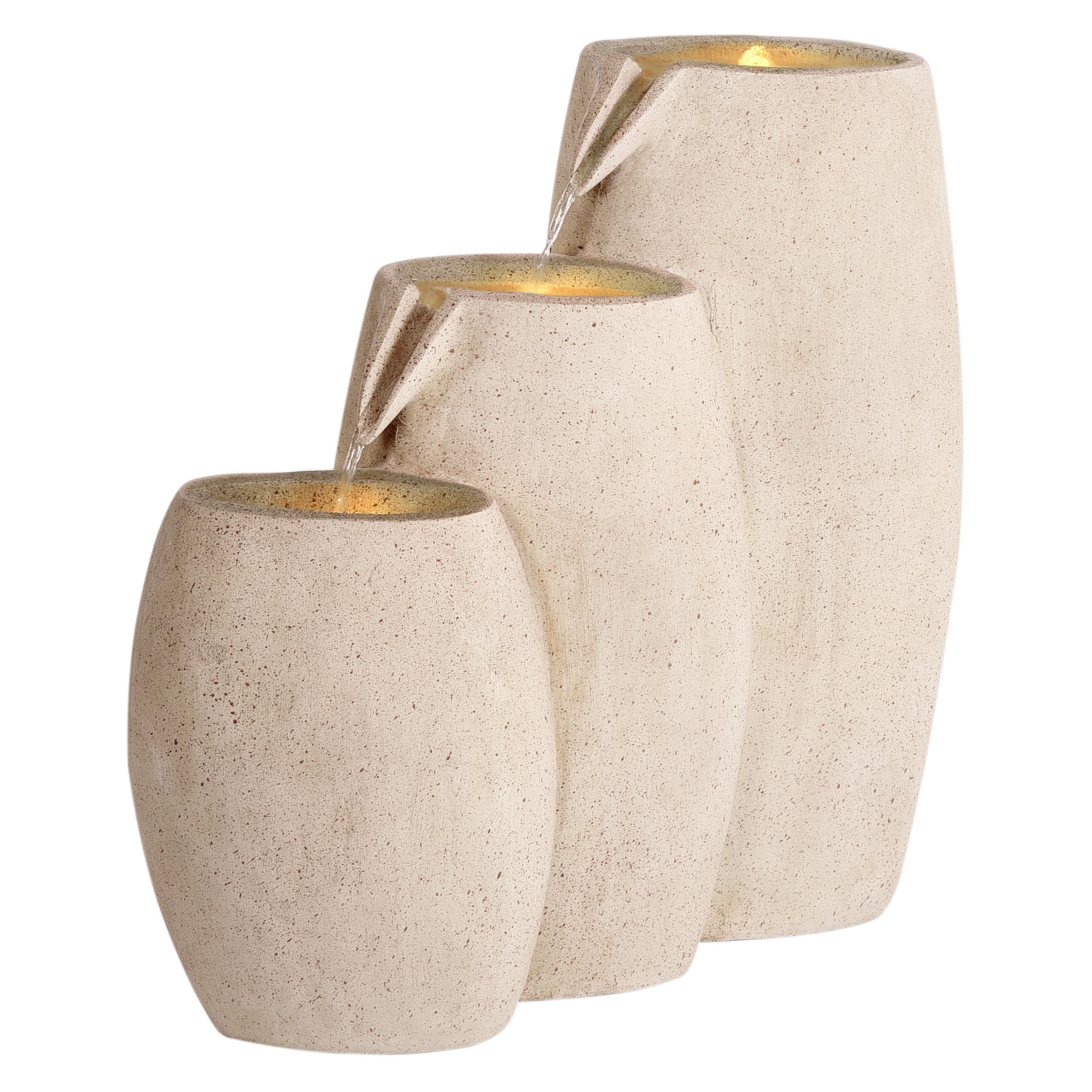 Fontaine décorative Résine Beige ARKLE - Beliani