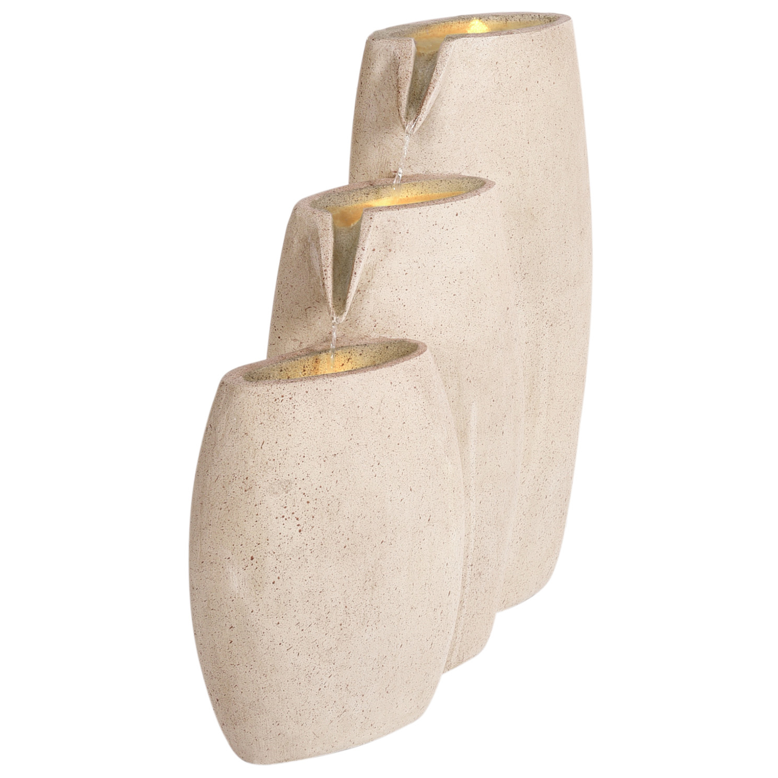 Fontaine décorative Résine Beige ARKLE - Beliani - Image 4