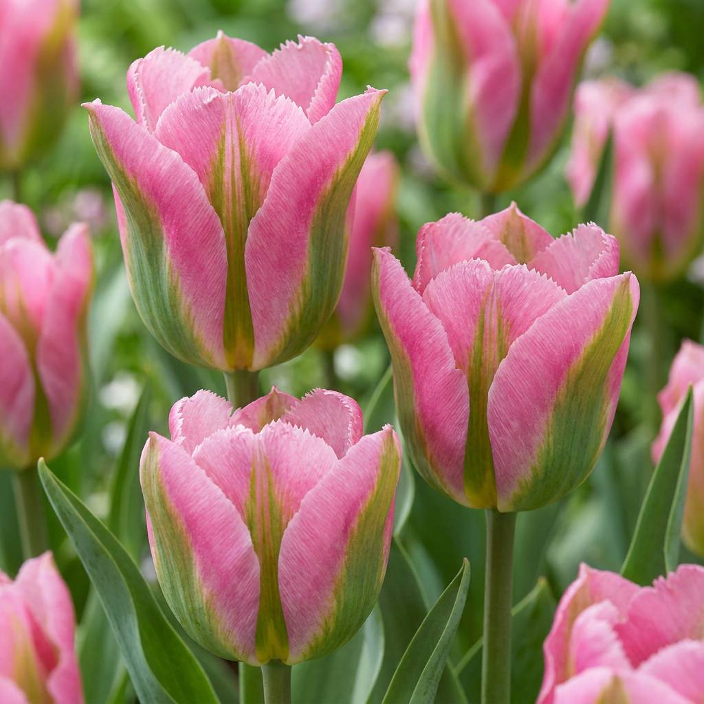 La Green Touch - Tulipe Striped Crown en mélange - 24 bulbes