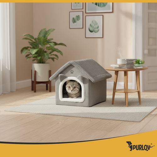 Lit pour chat - gris maison Purlov gris - Gamm vert