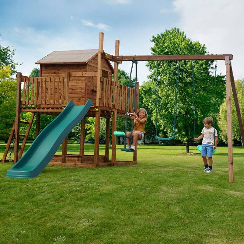 Soulet - Aire de jeux pour enfant maisonnette avec portique - COTTAGE - Image 3