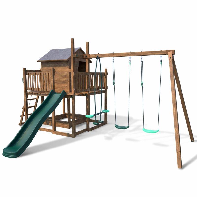 Soulet - Aire de jeux pour enfant maisonnette avec portique - COTTAGE