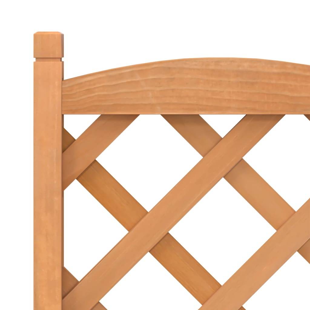 Jardinière avec treillis bois de sapin marron 55 x 29.5 x 117.5 cm - PANGIVO - Image 7
