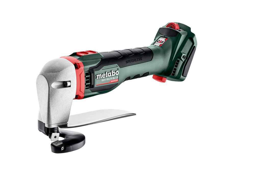 Metabo - Cisaille 18V SCV 18 LTX BL 1.6 - Pick+Mix (sans batterie), coffret Metabox