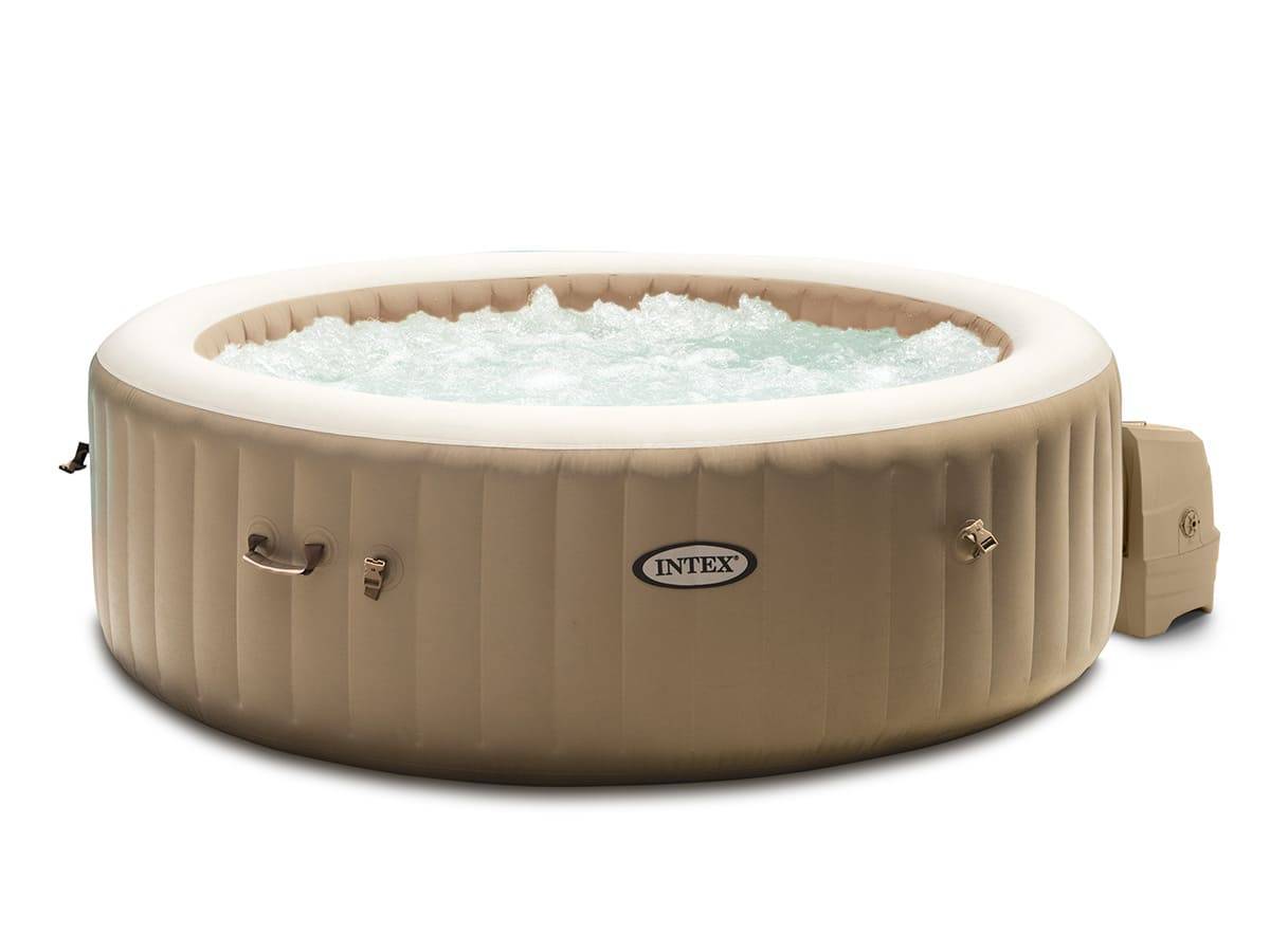 Kit spa gonflable Intex PureSpa Sahara rond Bulles 4 places + 6 filtres + Kit d'entretien - Image 3