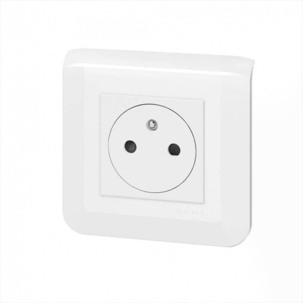 Legrand - Prise avec terre Mosaic, blanc, LEGRAND - Image 1