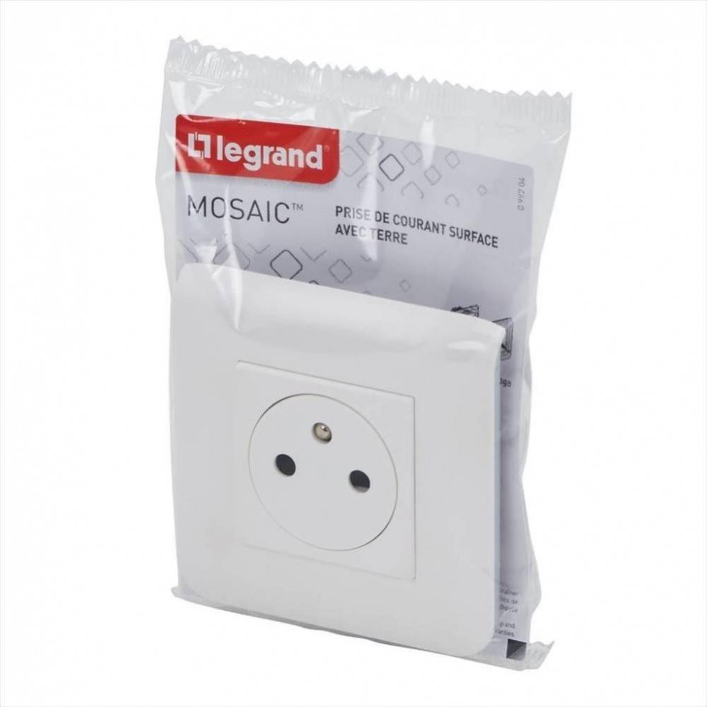Legrand - Prise avec terre Mosaic, blanc, LEGRAND - Image 5