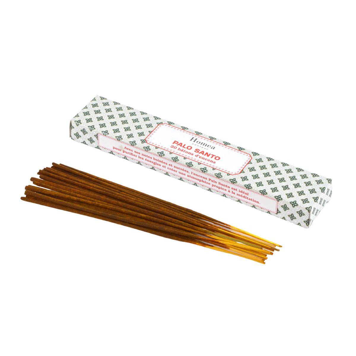 Paris Prix - Lot de 20 Bâtons d'Encens "Senteur" 21cm Palo Santo