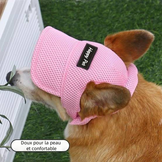 Chapeau de soleil rose pour chien l - IntiMeg - Image 4