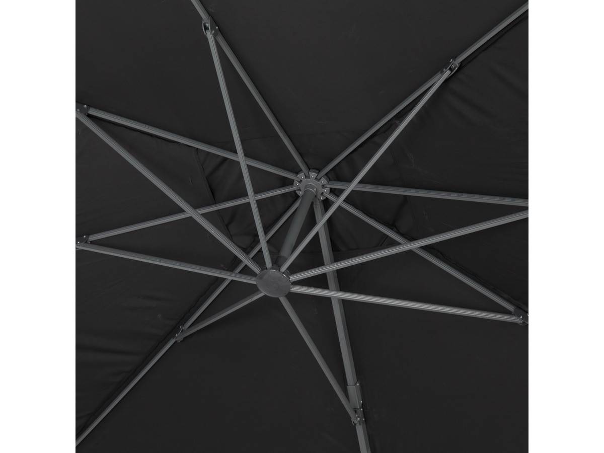 Habitat Et Jardin - Parasol Jardin Déporté Alu "sun 4 " - Rectangle - 3 X 4 M - Noir - Dalles à Lester Incluses -habitat Et Jardin - Image 2