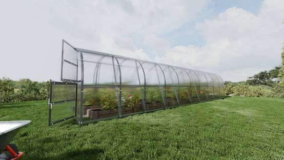 Serre KLASIKA BALTIC LT 3 x 10 m (30 m²), 4 mm avec revêtement en polycarbonate - Image 2