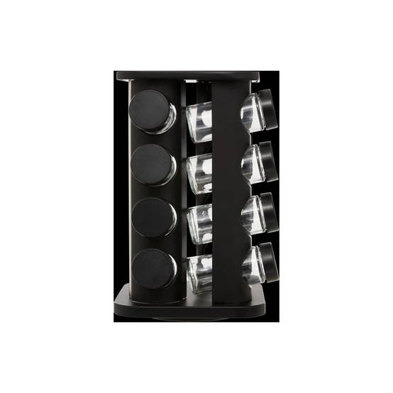 Rack Rotatif à Épices "16 Pots" 27cm Noir - Image 5