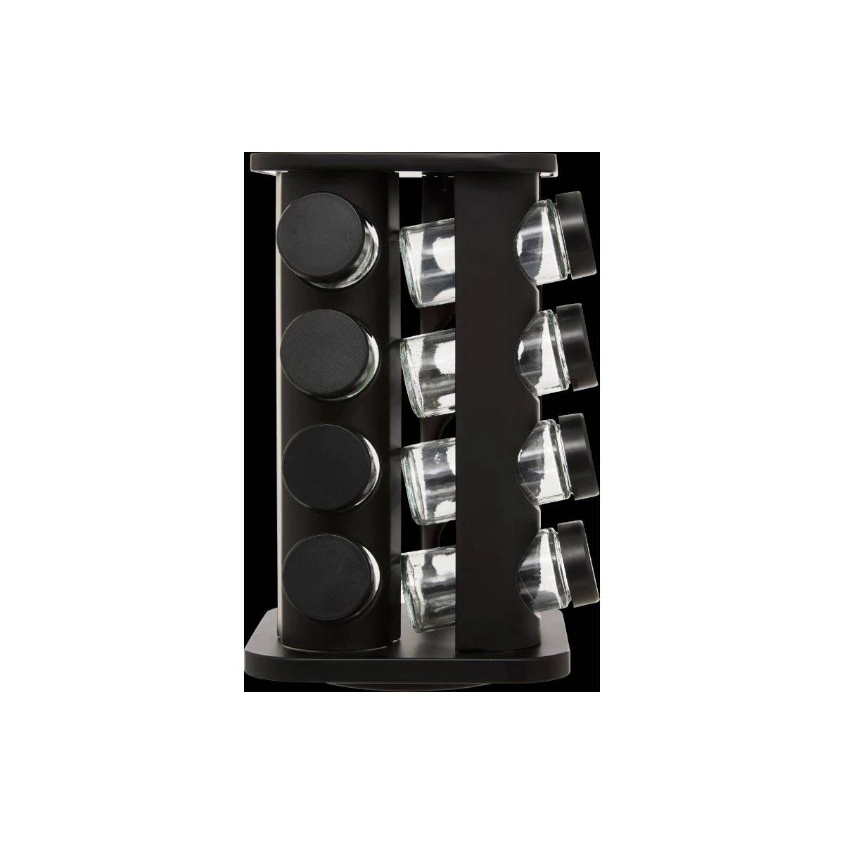 Rack Rotatif à Épices "16 Pots" 27cm Noir - Image 5