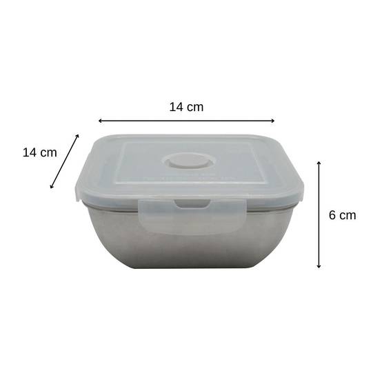Lunch box en inox avec couvercle à clips 600 ml Fackelmann Move - Image 3