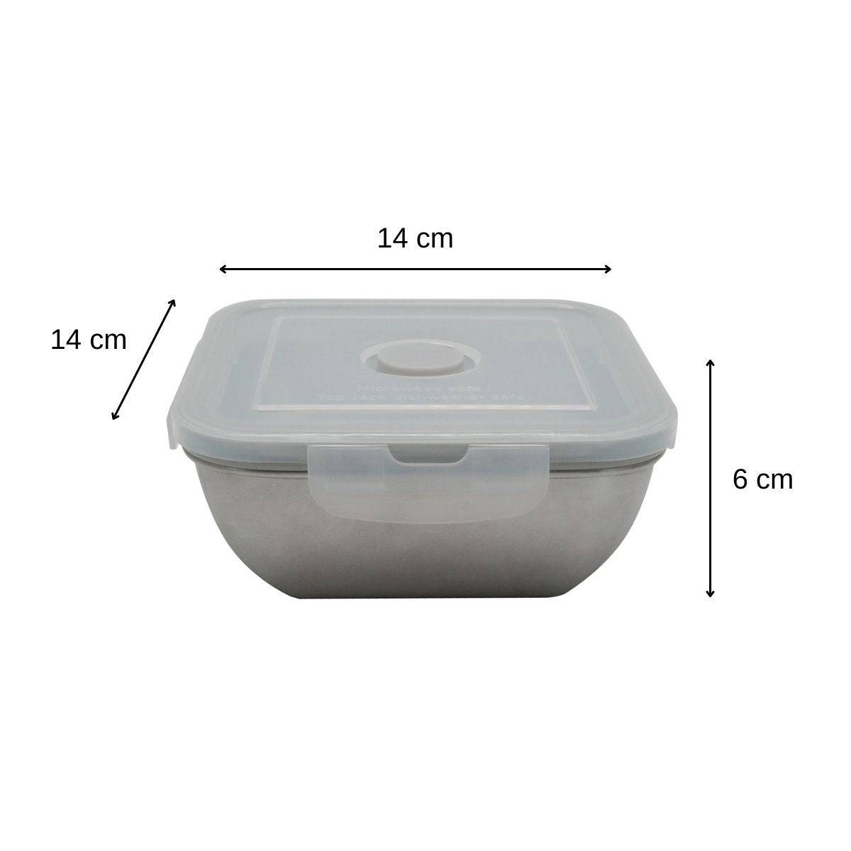 Lunch box en inox avec couvercle à clips 600 ml Fackelmann Move - Image 3
