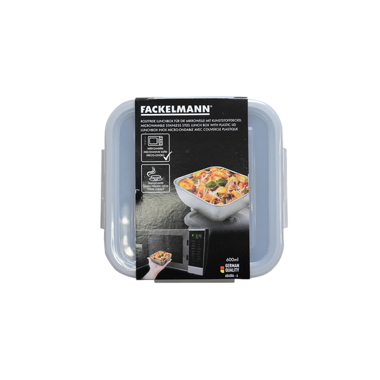 Lunch box en inox avec couvercle à clips 600 ml Fackelmann Move - Image 5