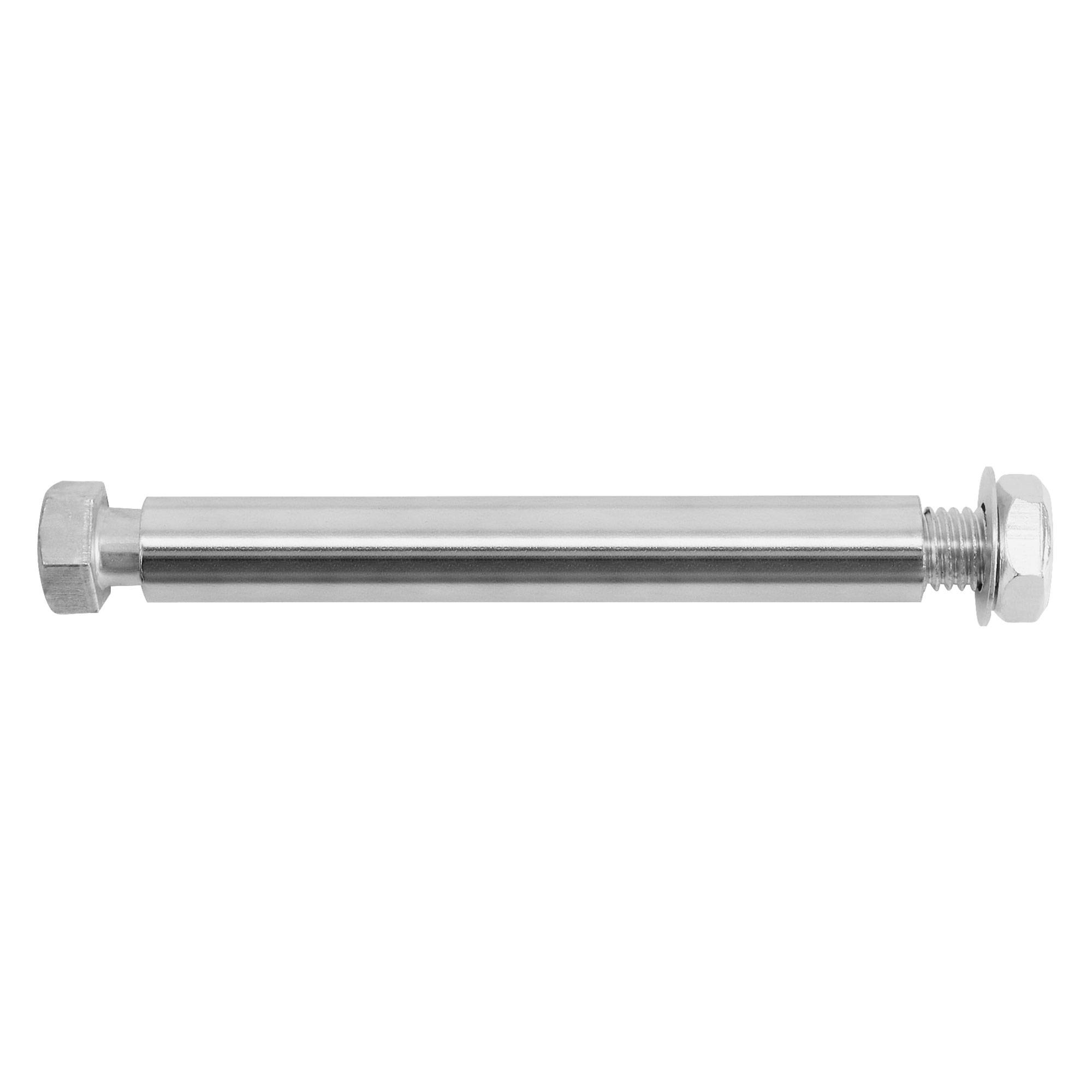 Ecd-Germany - 15" Roue brouette pleine en gomme solide PU 4.80 4.00-8 Ø 390 mm avec axe et vis - Image 3