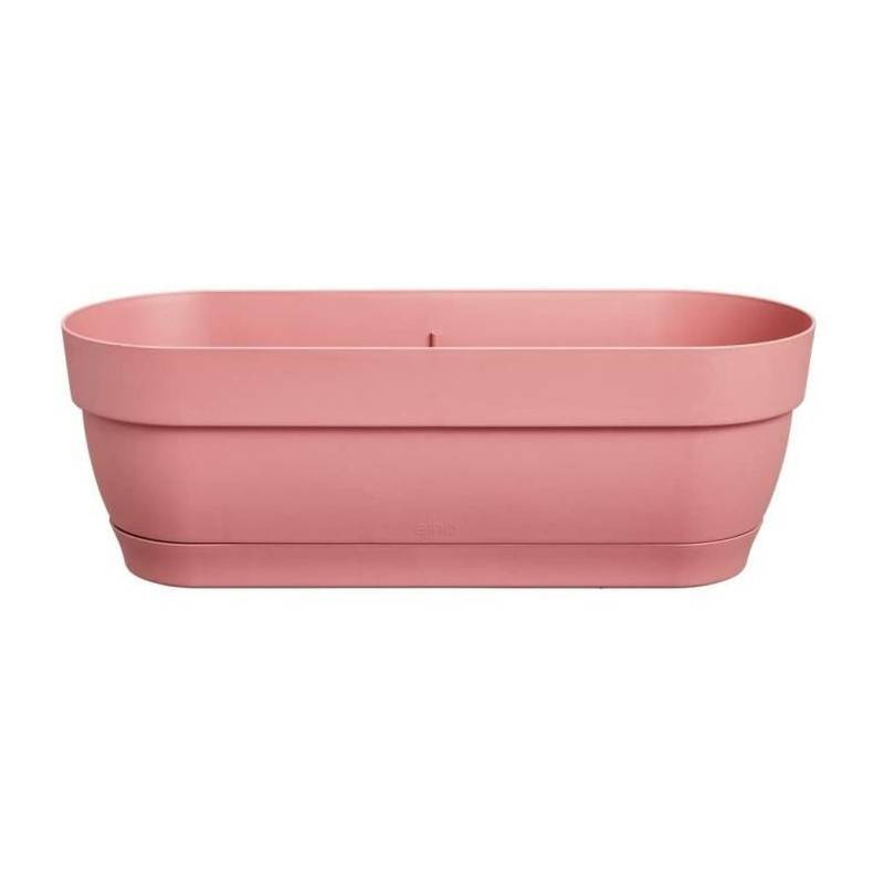 Elho - Pot De Fleurs Rond Loft Urban - Plastique - Percé - Réservoir - Avec Roulettes - ø50 - Rose Poudré - Image 2