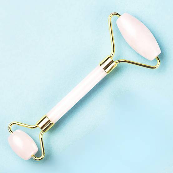Jade Roller Blanc - Masseur Visage – Rouleau de Jade Naturel + Housse – Anti-Age - Réduit les ridules - Routine Beauté - Sun&Sia - Image 5