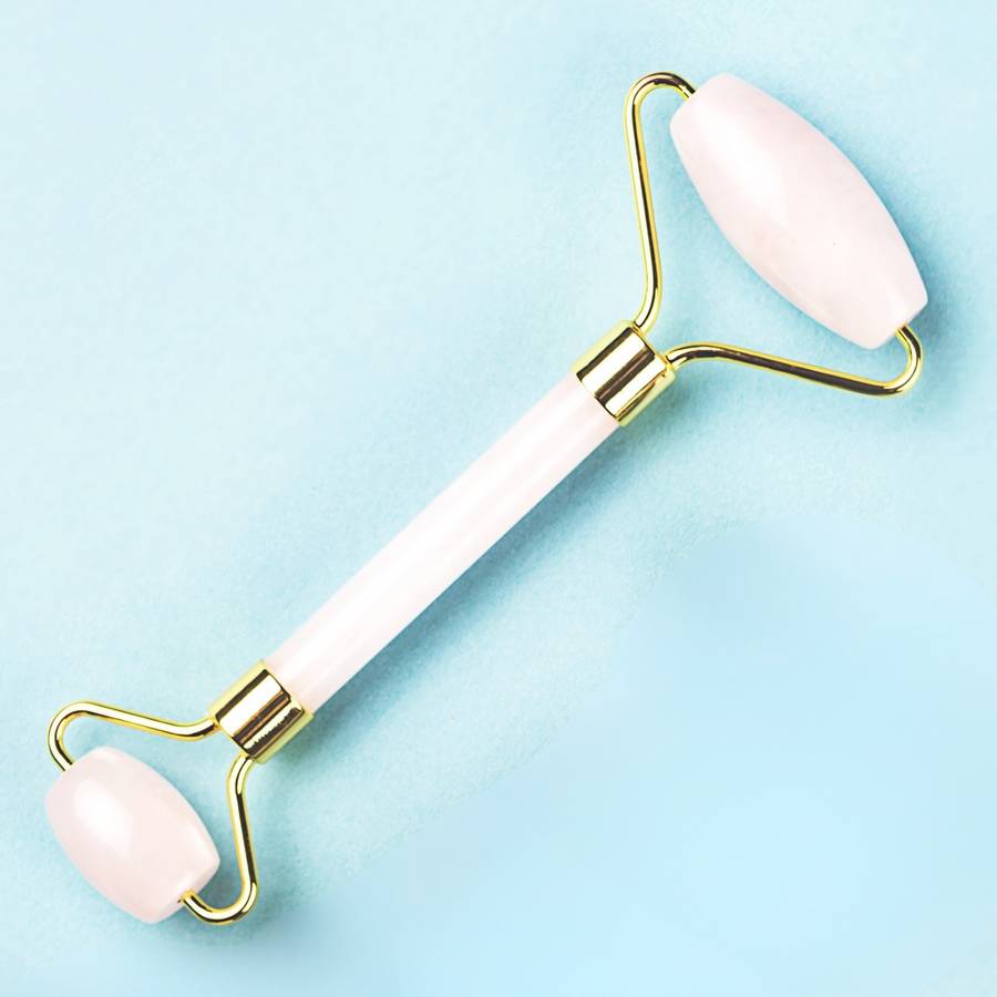 Jade Roller Blanc - Masseur Visage – Rouleau de Jade Naturel + Housse – Anti-Age - Réduit les ridules - Routine Beauté - Sun&Sia - Image 5