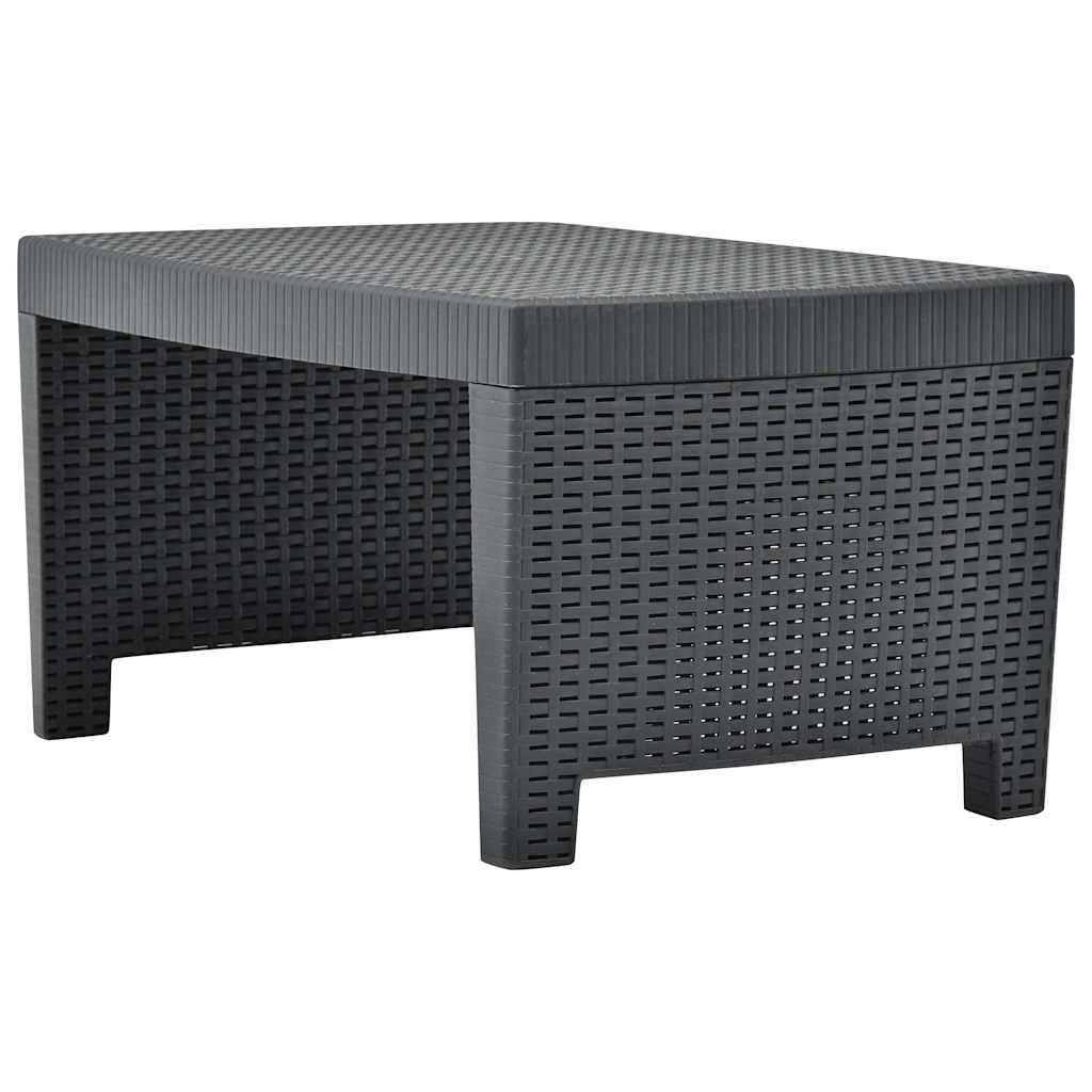 Vidaxl - Salon de jardin 3 pcs Plastique Anthracite vidaXL 48824 - Image 5