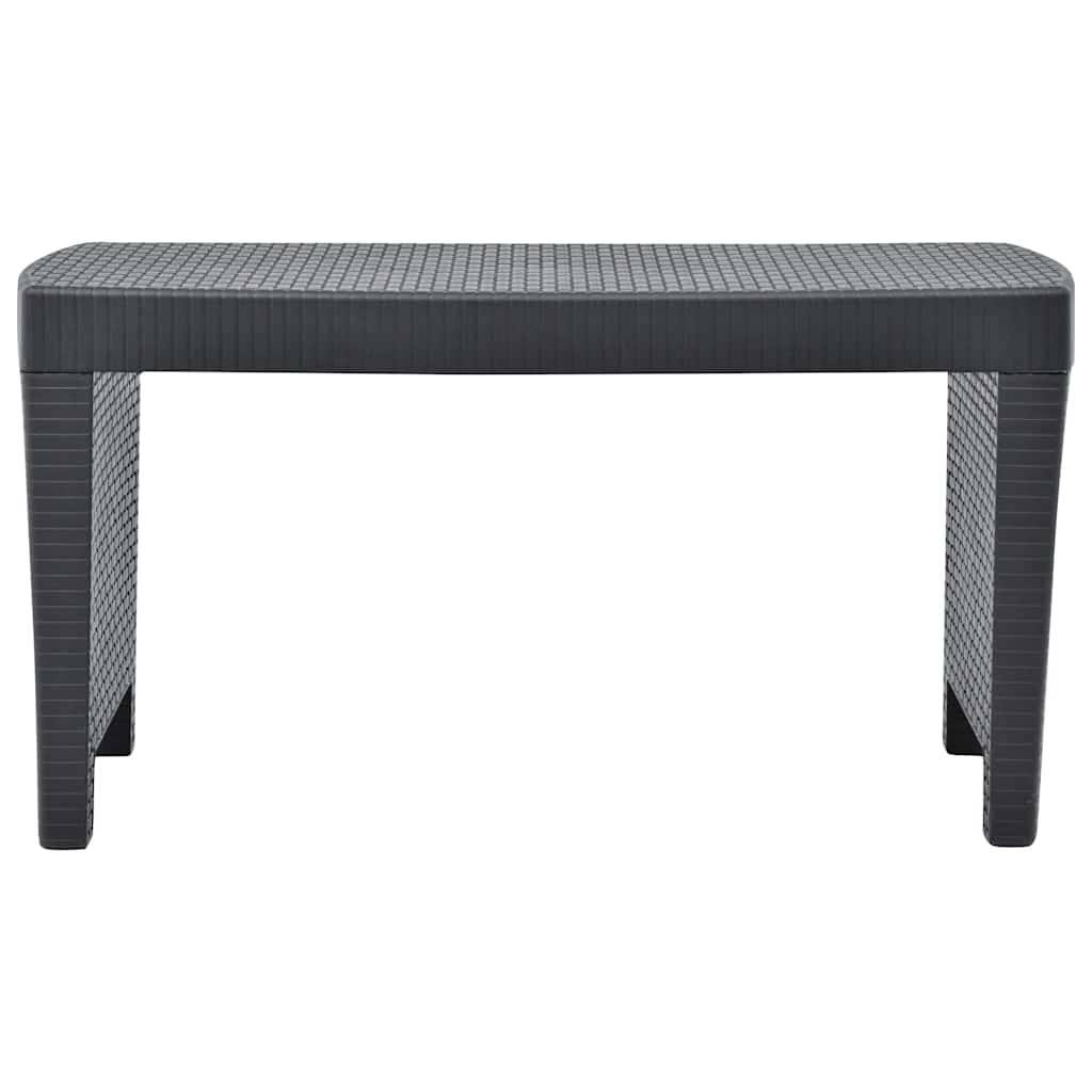 Vidaxl - Salon de jardin 3 pcs Plastique Anthracite vidaXL 48824 - Image 4