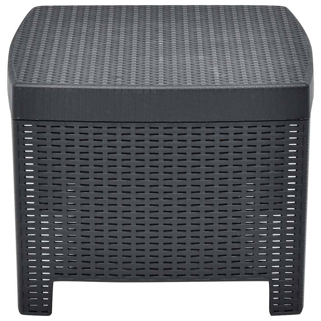 Vidaxl - Salon de jardin 3 pcs Plastique Anthracite vidaXL 48824 - Image 10