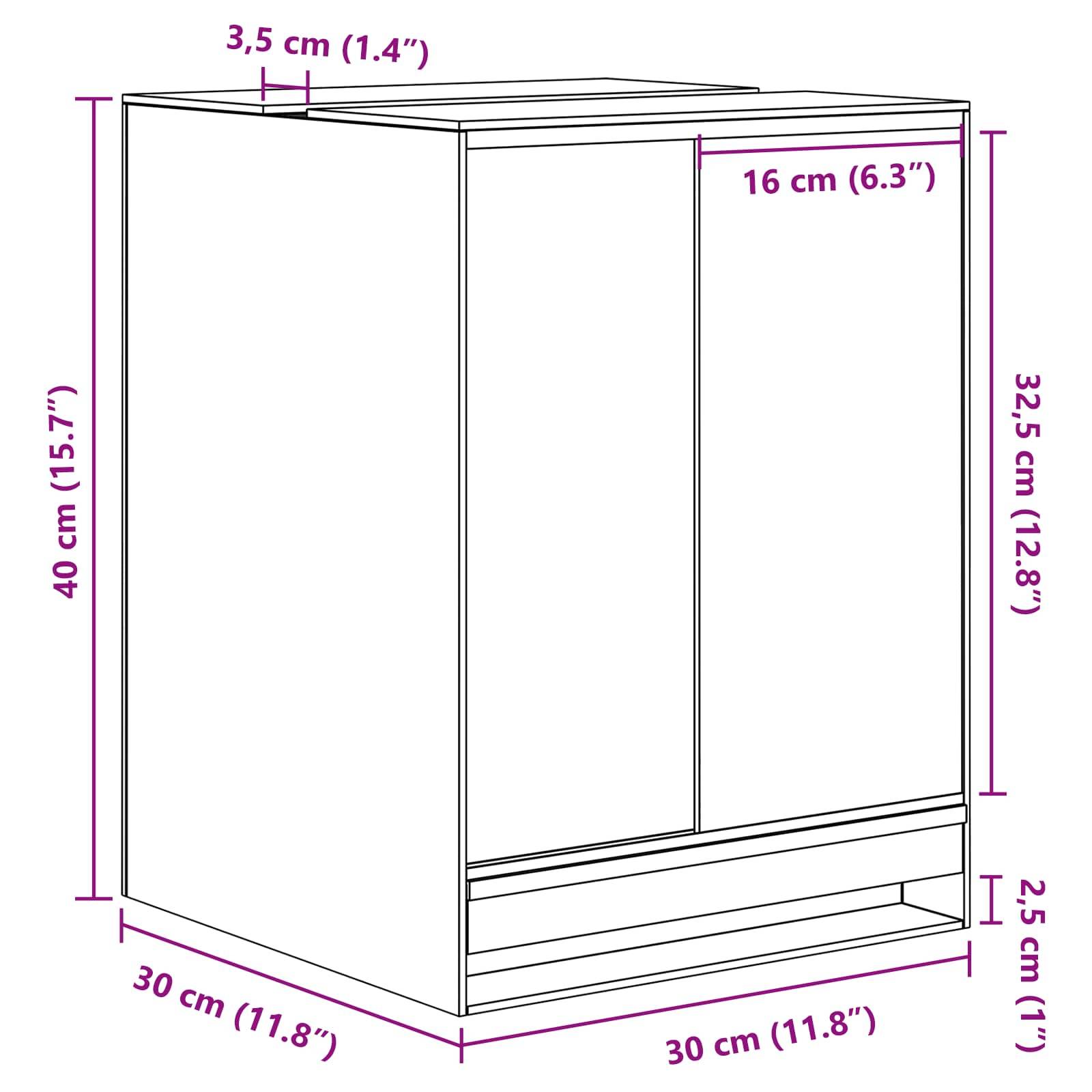 Vidaxl - Terrarium avec stockage Transparent 30 x 30 x 40 cm Verre vidaXL 42020388 - Image 3