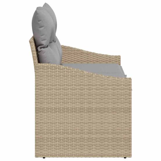 Canapé de Balcon Beige Modulable avec Coussin – Polyrotin Tissé pour Charme Naturel et Durabilité – Structure Acier – ComfortXL Outdoor Living - Image 5